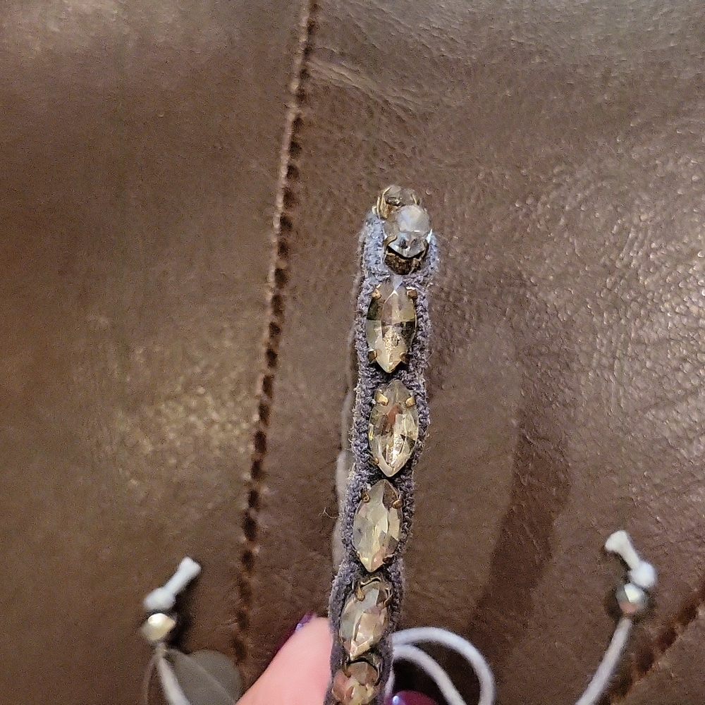 Deepa braided rhinestone bracelet